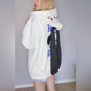 BRAND NEW Apricot sweater with rabbit ears